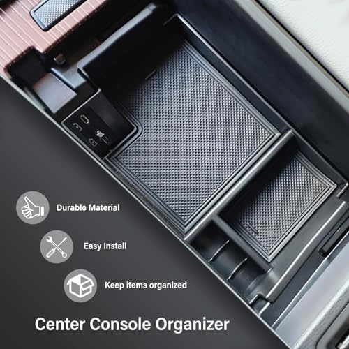 GZZTORES Center Console Organizer Tray Compatible with 2021 2022 2023 2024 Sienna Car Armrest Storage Insert Box Organizer Holder Accessories (3 Storage Compartments) - Thumbnail 3