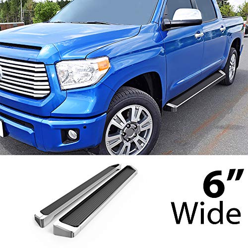 Estribos laterales estilo running board APS para Toyota Tundra miniatura 2