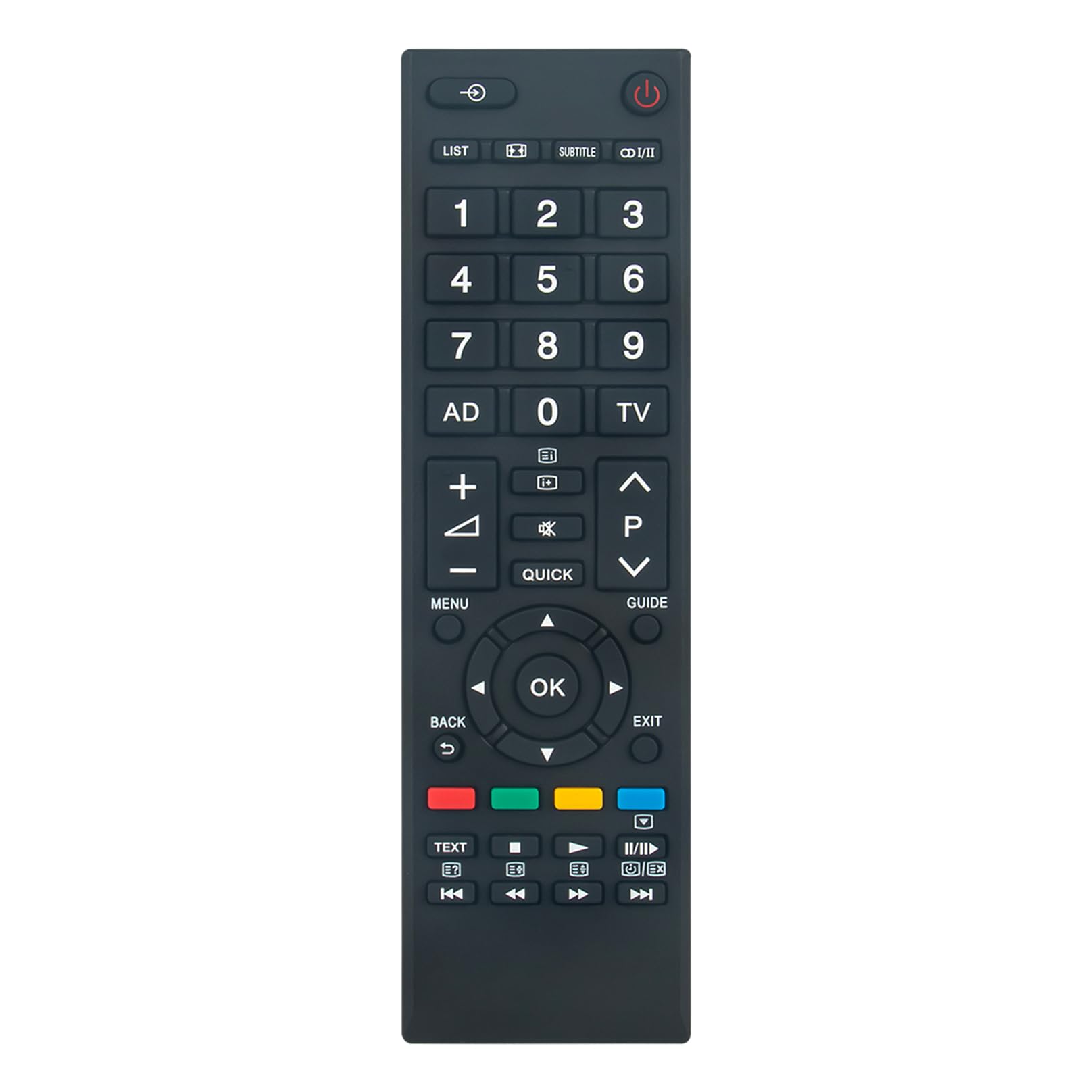 VINABTY CT-90386 Telecomando Sostitutivo Per TV TOSHIBA 40RL858B - Senza Programmazione