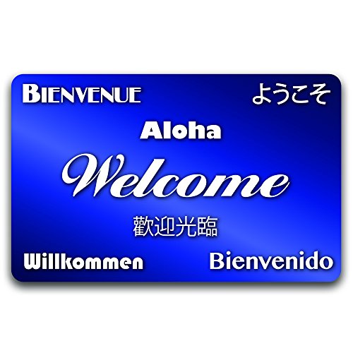 FrontDesk Supply Blue RFID Hotel Key Cards (MF1k) 13.56MHz Multilingual Welcome Design (Set of 500)