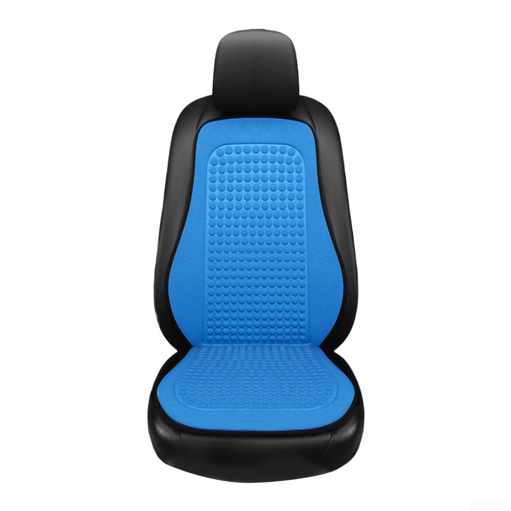 Tapis rafraîchissant en tissu de soie pour sièges avant de voiture, conçu pour améliorer la circulation de l'air et fournir un soutien rafraîchissant pendant les journées chaudes (noir)