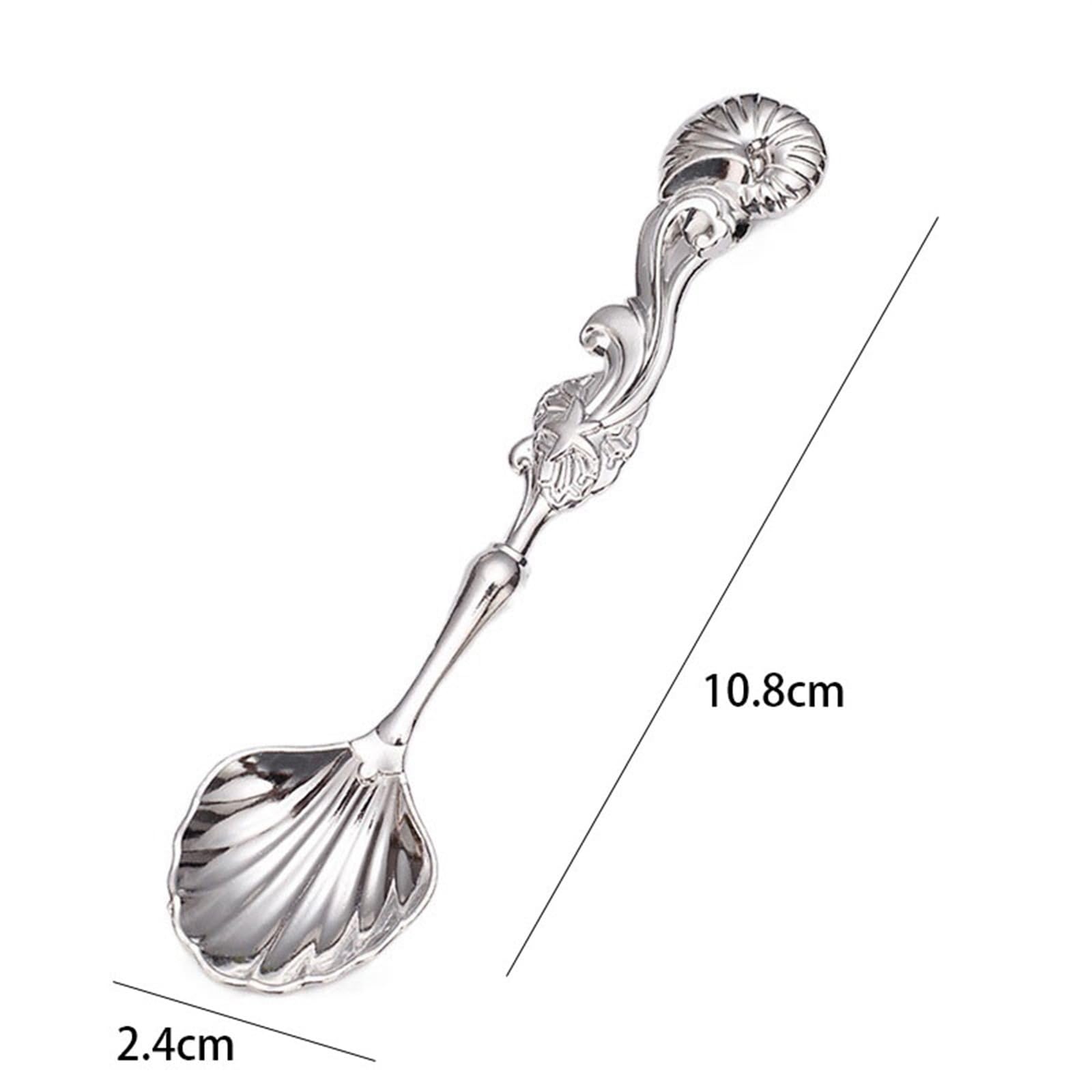 JINGYAN Cucchiaini da caffè Coffee Spoon Kitchen Dining Flatware Cutlery Dessert(Gold)