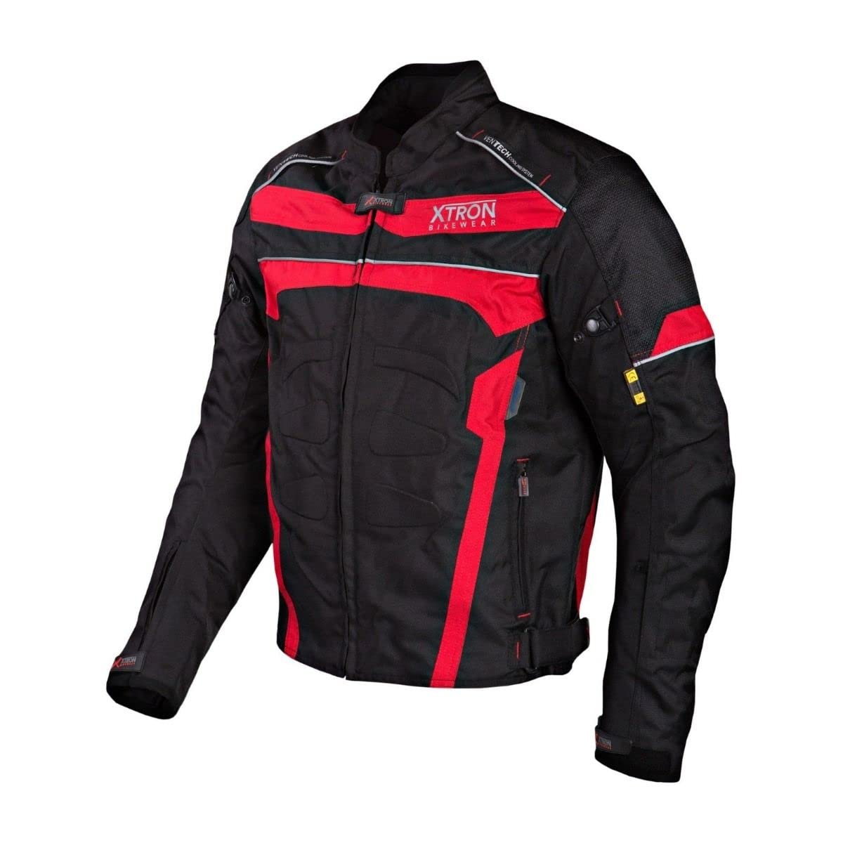 Xtron Bikewear Men's Red Motorbike Armou Jacket Motorcycle Waterproof Coat All Weather Ce Approved (Xxxxxxl)