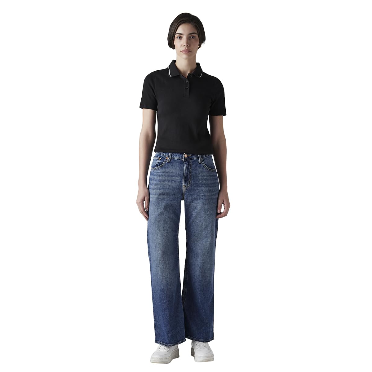 levi's Women's Blue Loose Bootcut fit mid Rise Jeans-picture-58