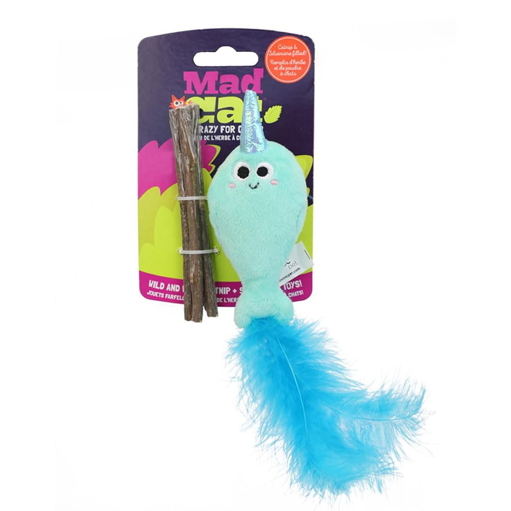 Cosmi Pet LLC 19015207: Toy Cat Narwhal W/Silverine
