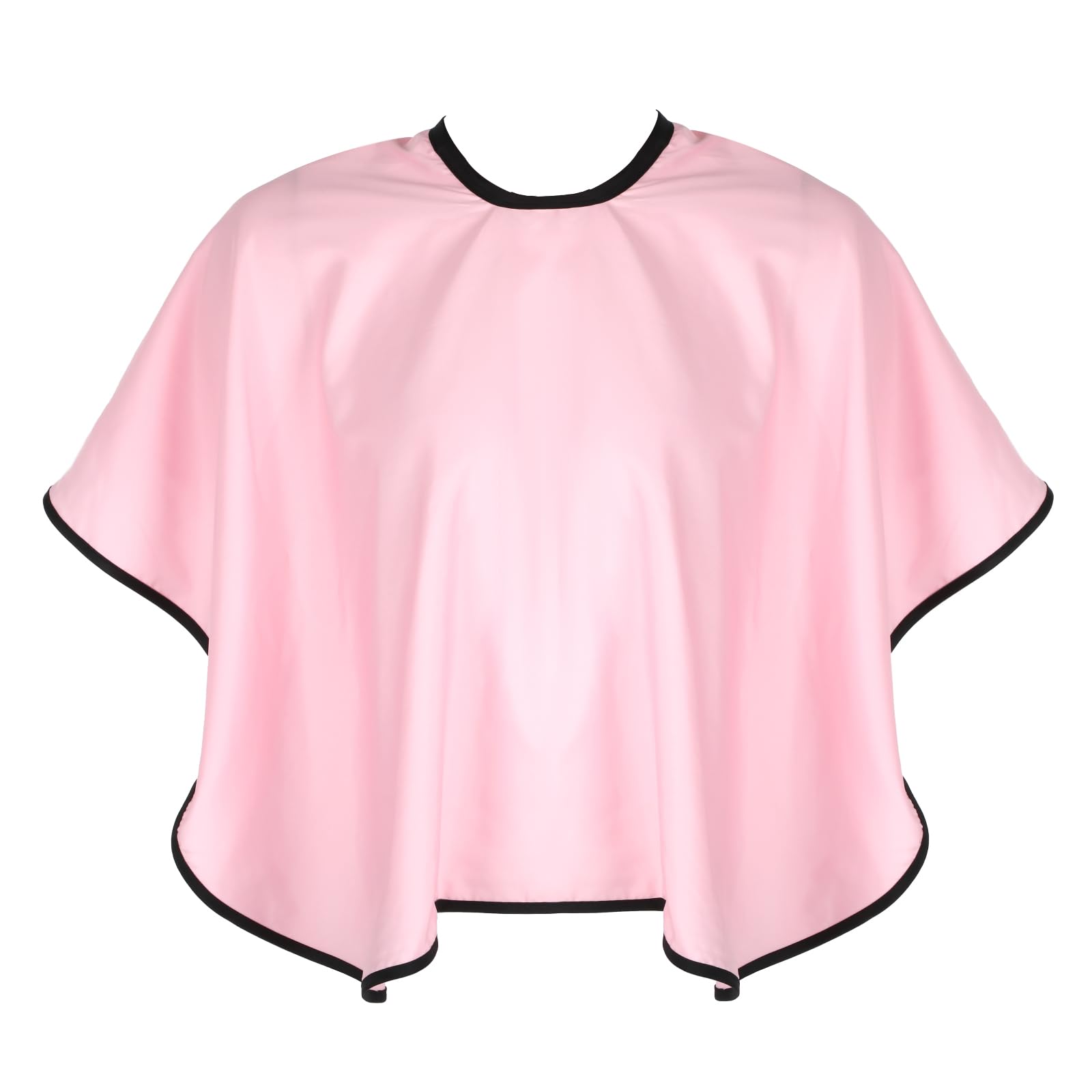 Lusofie Capa impermeable para teñir el cabello, capa corta de peluquería impermeable para corte de cabello, delantal de maquillaje para color de cabello, lejía, champú