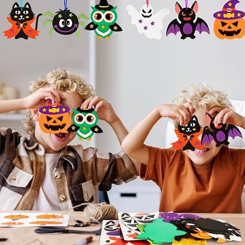 LAMEK 12 Halloween Bastelsets für Kinder Halloween Kreativsets zum Basteln – Ansicht 3