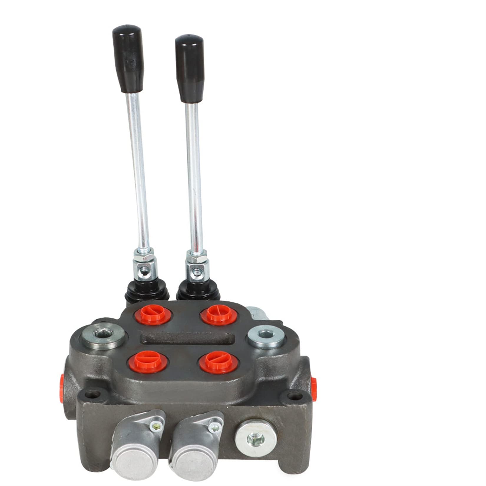 Distributeur hydraulique à Double Effet 2 tiroirs 25 GPM 3000 PSI BSPP pour tracteurs, chargeuses et réservoirs