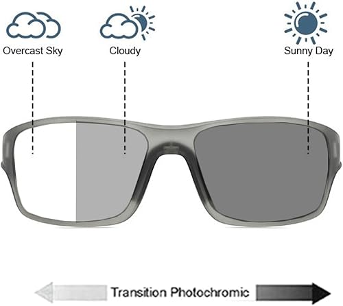 Miniatura 8 de Gafas de lectura de lente completa fotocromáticas envolventes para hombres cuadrados deportes transición lupa lectores gafas de sol UV400