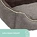 Kerbl Pet Kuschelbett Samuel, Hundebett, Katzenbett, grau, dunkelgrau, 60x50x17cm, Polyester, Hunde, herausnehmbares Wendekissen, waschbar bei 30°C