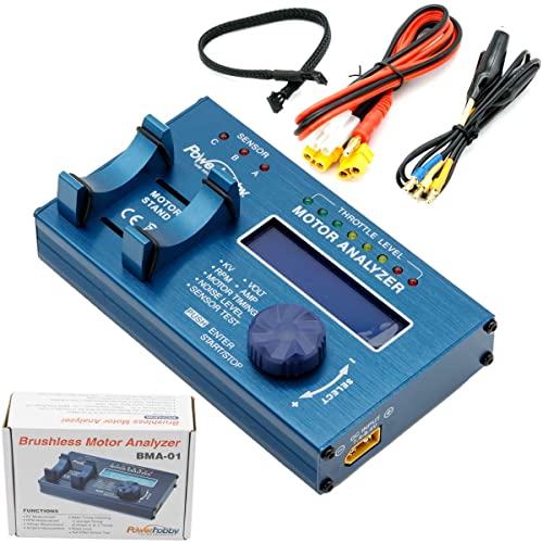 Power Hobbies BMA-01 Brushless RC Motor Analyzer RPM KV Voltage Checker (Sensored & Sensorless)