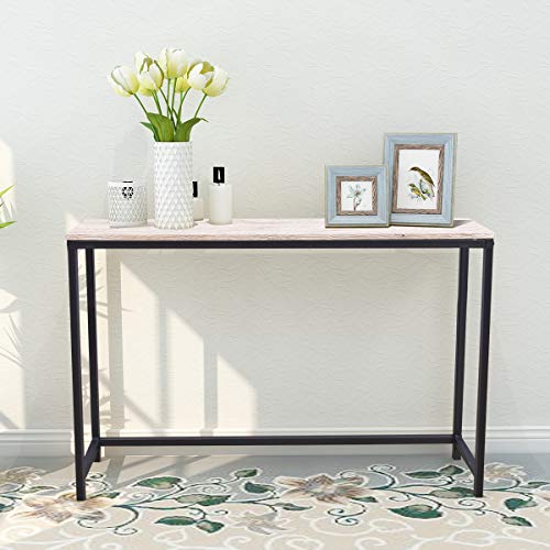 Console Sofa Tables End Table Computer Desk Coffee Snack Console Tables for Living Room Or Corridor Hallway Oak