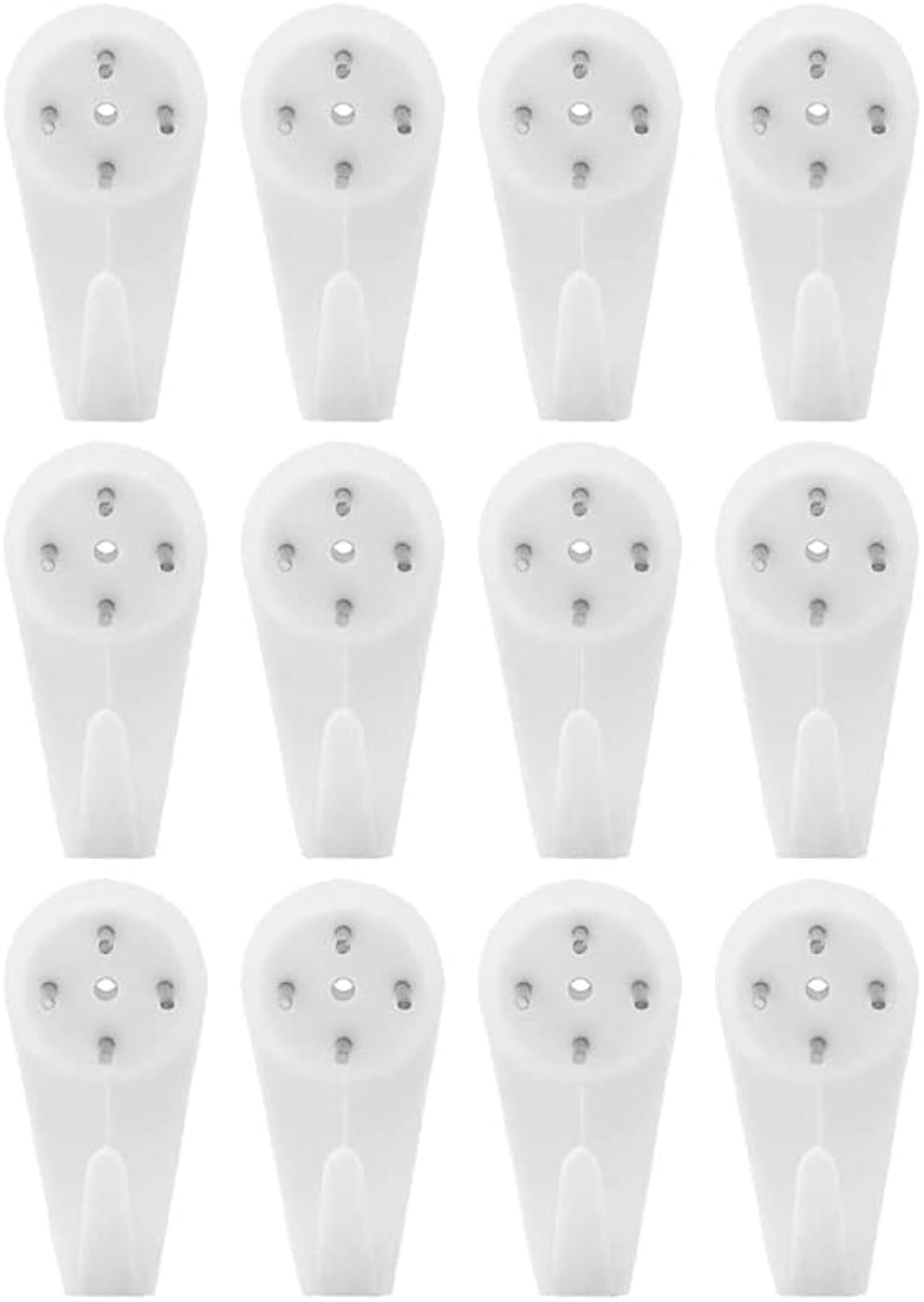 MARGOUN Plastic Wall Picture Hook (Large, 12)