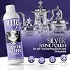 Blitz Silver Shine Polish Liquid Silver Polish for Sterling and Silverplate Jewelry, Dishes, Flatware, Fixtures, Decor Non-Toxic, Non-Abrasive, Planet Friendly Made in The USA 8oz Pack of 2