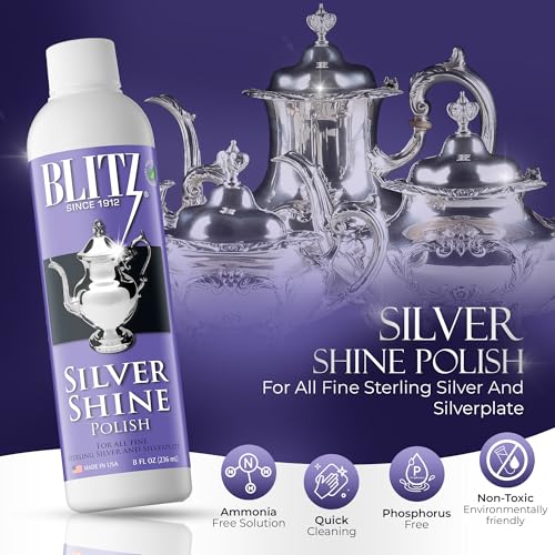 Blitz Silver Shine Polish Líquido Pack x2 8oz miniatura 2