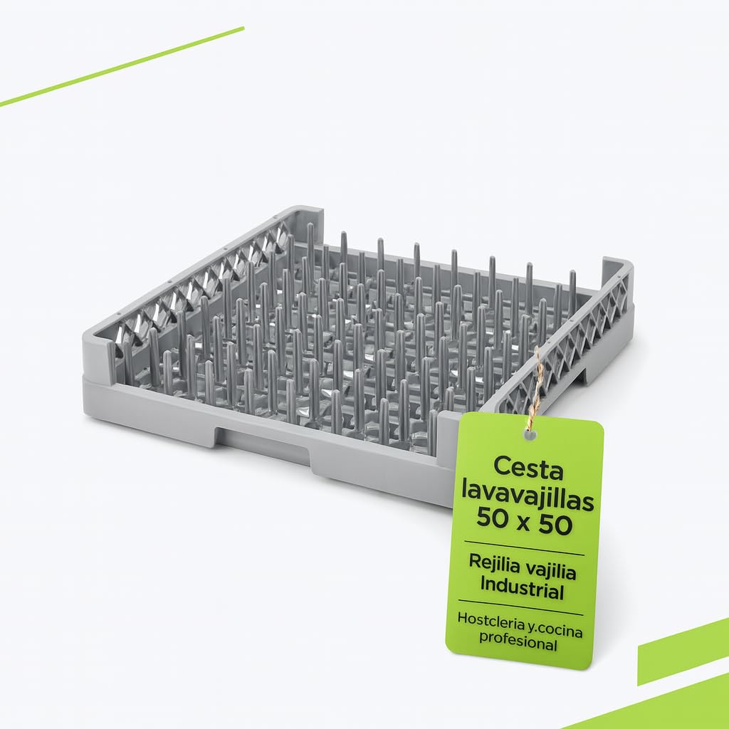 Universal Dishwasher Basket 50 x 50 cm Heavy Duty Polypropylene for Professional Kitchen Bars Hotels Pub Bar