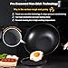 Teewe Carbon Steel Wok -13 Inch Woks & Stir-fry Pans Nonstick, Wok Pan with Lid Spatula and Dish Brush: Pre-Seasoned Flat Bottom Chinese Woks for Induction, Electric, Gas, All Stoves