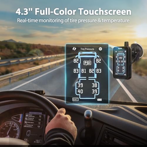 GUTA GT80 RV Tire Pressure Monitoring System, 10 Flow-Thru Sensors TPMS Detail