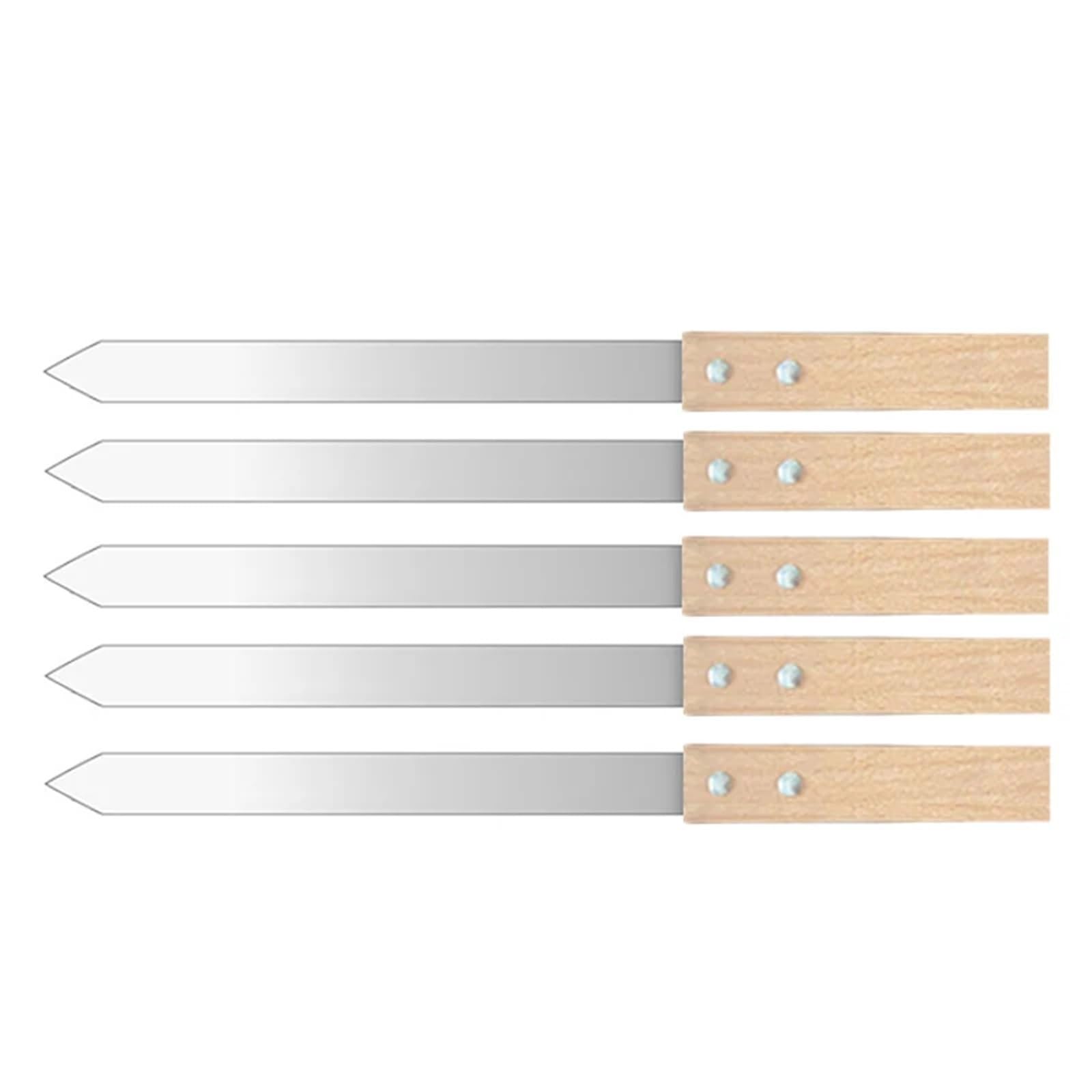 Spiedini per grigliate Spiedini di kebab, spiedini piatti for grigliate al barbecue, for shish e turche(5pcs-40x2cm)