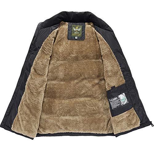 image for Flygo Men's Winter Warm Outdoor Padded Puffer Vest Thick Fleece Lined 