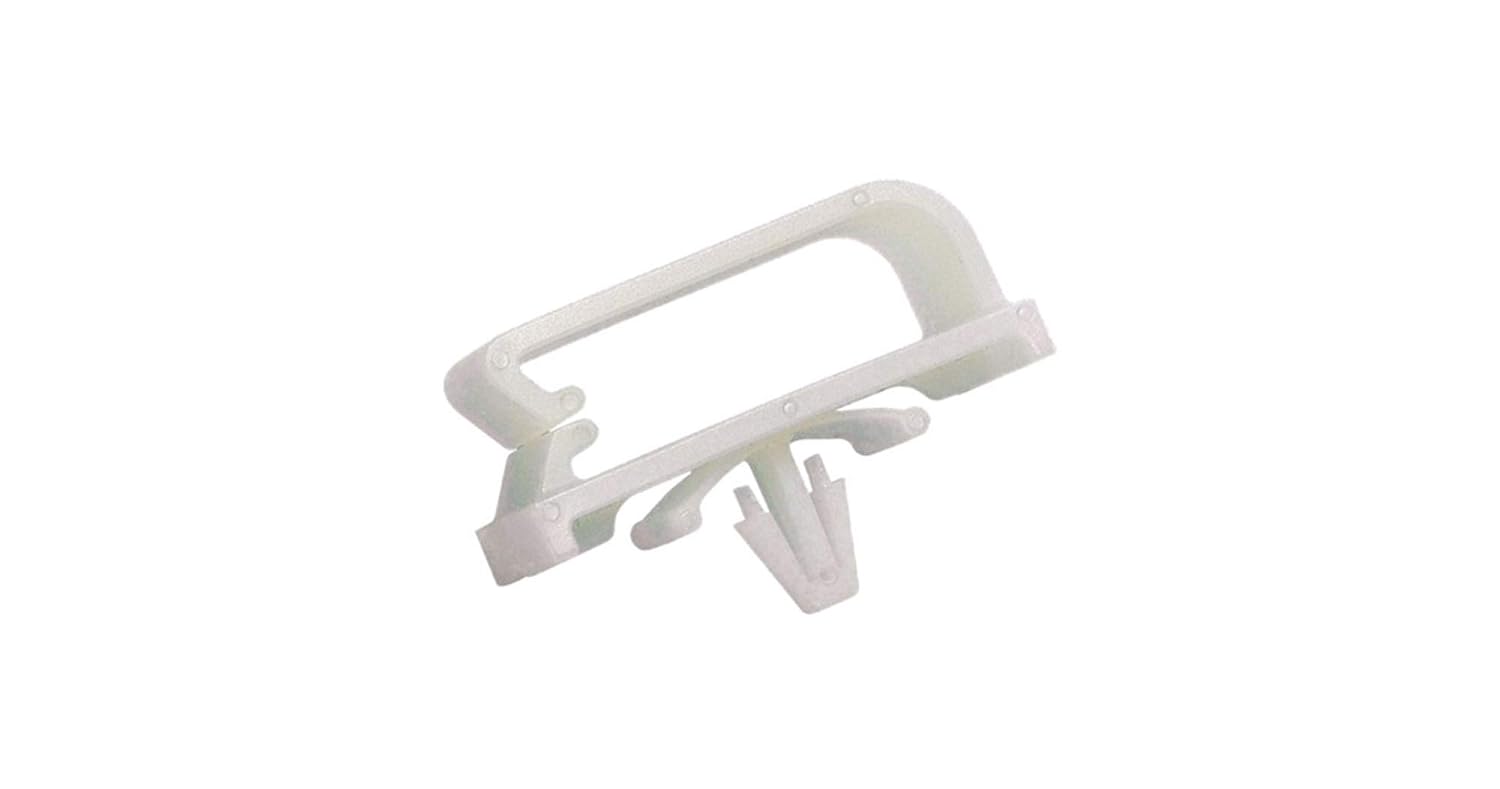 Panduit BECP75H25-L Bevel Entry Clip, Push Barb Mount, .75-Inch Bundle, White (50-Pack)