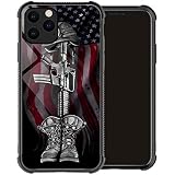 Compatible with iPhone 12 Pro Max Case,Fallen Soldier Flag iPhone 12 Pro Max Cases for Men Boy,Drop