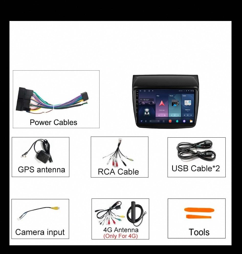 Radio coche 2 DIN Bluetooth USB para Toyota Vitz XP10 y Echo 1999-2005 7