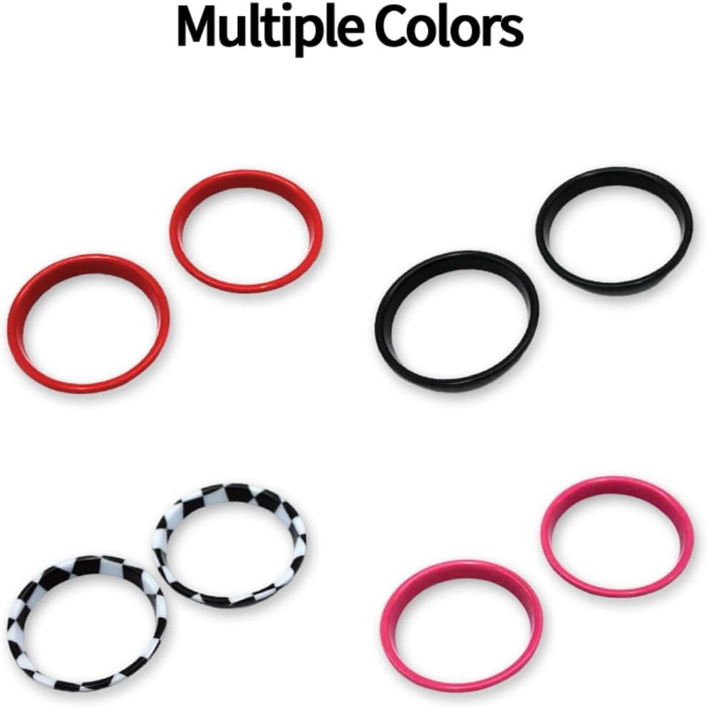 Car Air Vent Outlet Frame Shell Exterior Decorative Trim Sticker Compatible with MINI Cooper F Series F55 Hardtop F56 Hatchback 2014+ F57 Covertible 2016+ (Red, Inner Frame)