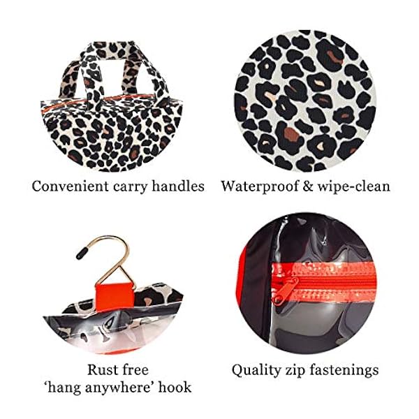 Victoria Green Charlotte - Beauty case da viaggio, da appendere, 160 g, colore: Marrone