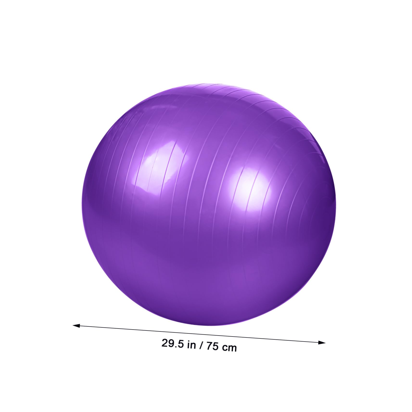 BESPORTBLE Pelota de Yoga Inflable Gruesa de PVC Púrpura para Entrenamiento