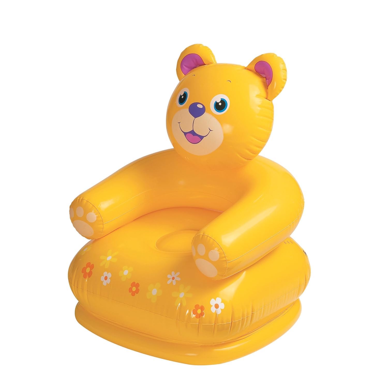 COCO LEMON Happy Animal Inflatable Chair for Kids | Cute PVC Sofa for Toddlers | Foldable & Portable Air Chair for Boys & Girls | Comfortable Plastic Balloon Chair-image-10