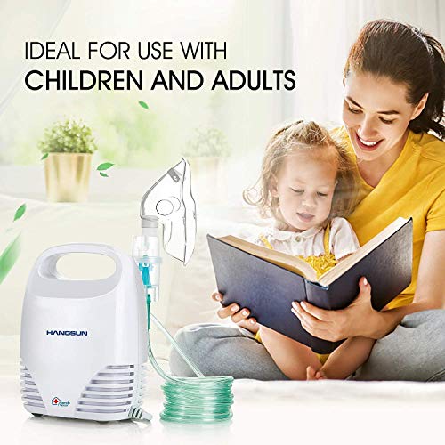 Miniatura 6 de Hangsun Inhalador Nebulizador Electrico CN560 Nebulizador Bebe Adulto Para Inhalación De Medicamentos Líquidos (Blanco)