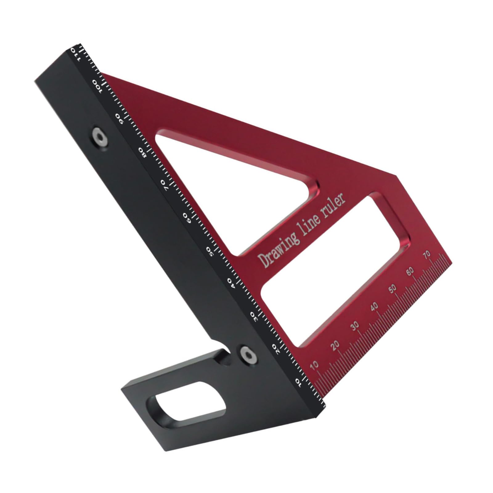 Professional Aluminum Marking Gauges Combining 45/90 Degree Angles Suitable for Efficient Carpentry & Technical Drawing Metal Carpenter Square