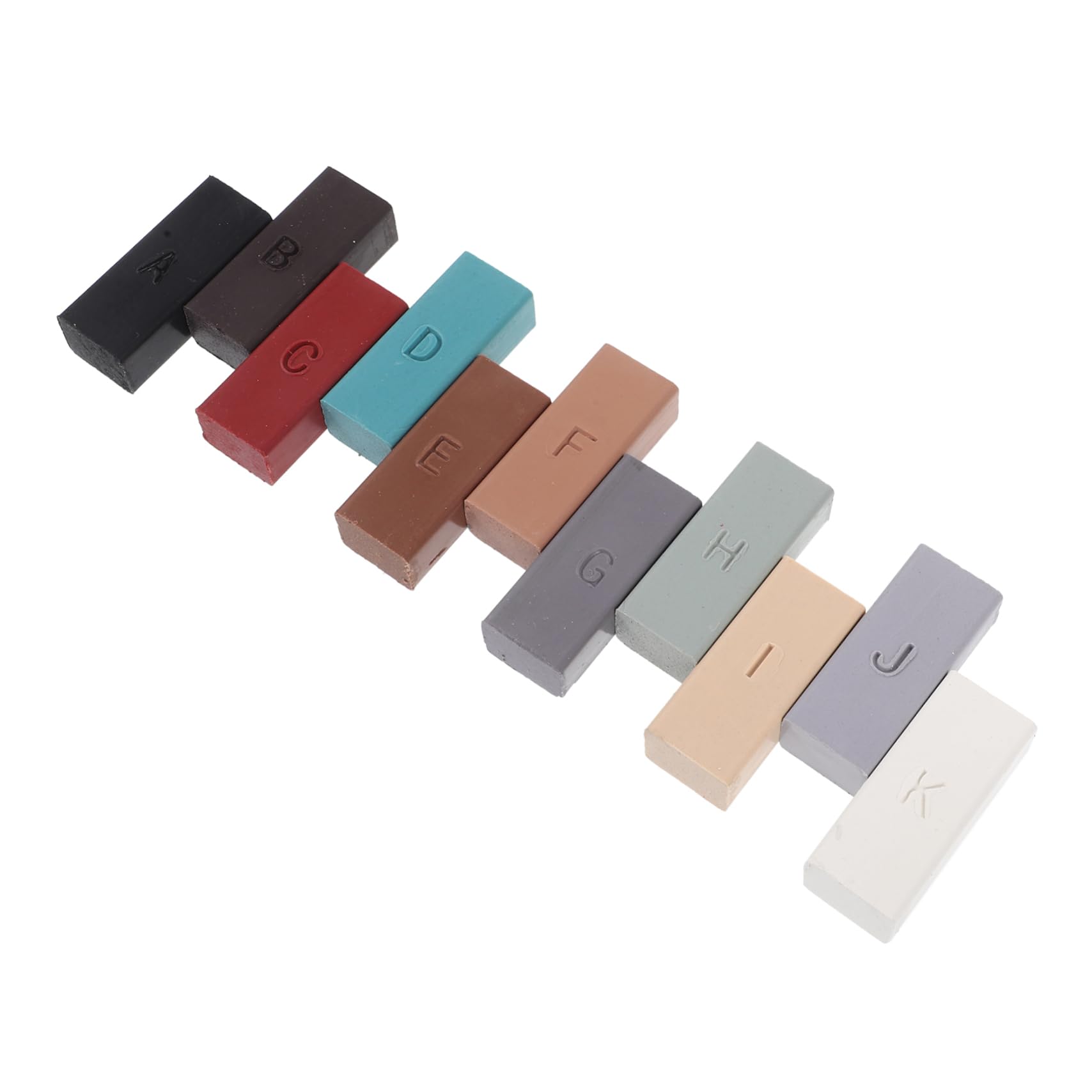 Generic 1Set Wood Floor Repair Kit Manual Furniture Repair Porcelain Tile Chip Restoration Kit for Quick Scratch Fixes Durable Wax Blocks Heating Technology