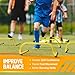Yes4All Agility Speed Training Agility Hurdles for Athletes - 5 Pack - Speed and Agility Training Equipment for Soccer Basketball Football Hurdle Training (Yellow)