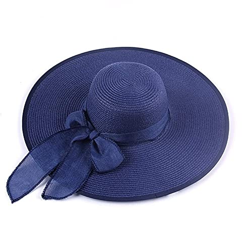 Chapeau de soleil femme avec nœud élégant pour la plage et les vacances d'été