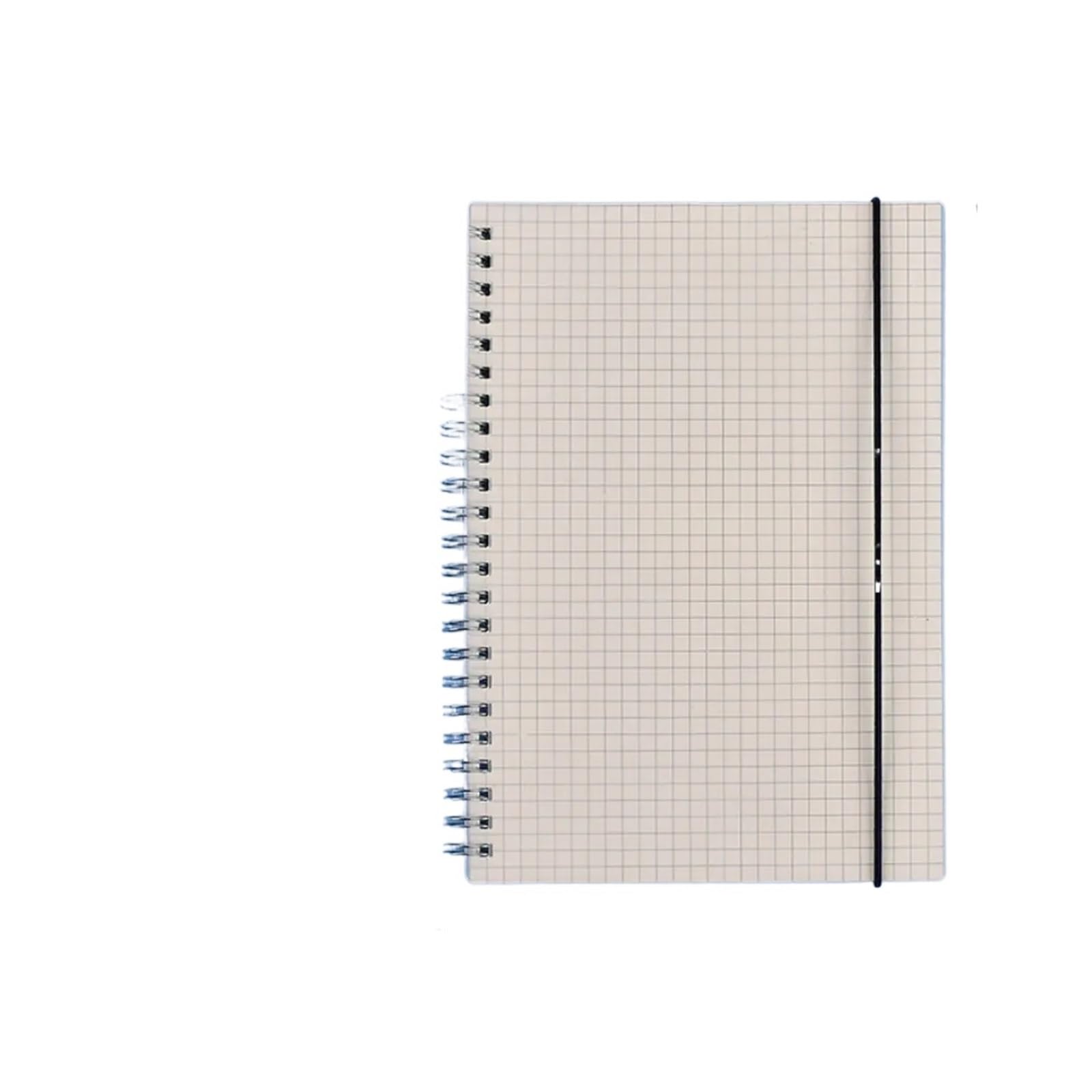 Carnet Spirale Cahier à spirale B5/A5/A6 80 pages, couverture mate, lignes horizontales, carré, cahier à spirale, papier épais, fournitures scolaires et de bureau, papeterie(Grid-B5)
