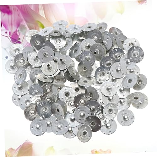 200 piezas de bases metálicas para mechas de vela miniatura 3