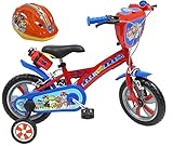 Bicicleta de 12 pulgadas de la Patrulla Canina para niños de 2 a 4 años (de 85 cm a 100 cm) + casco de la Patrulla Canina incluidos