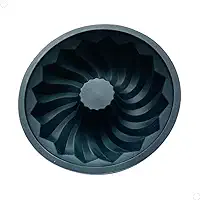 Forma de Silicone Redonda Preta 26 cm Para Pudim Flan Bolo e Cremes Antiaderente com 5,5 cm de Altura (1)