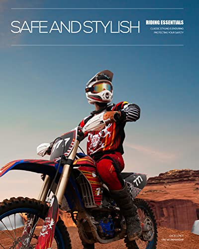 Batfox Dirt Bike Atv Goggles Motorcycle Gear Riding Motocross Dirtbike 4-Wheeler Mx Dh Accessories Goggles Glasses For Men Women Youth Uv400 Protection Dust-Proof Anti-Slip Strap #TOP2