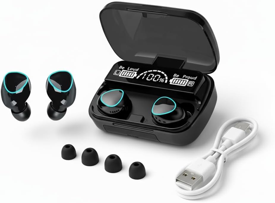 VIVIDUS Wireless Earbuds M10, Earphones with Wireless...