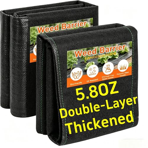 Best Breathable Landscape Fabric: Amagabeli 5.8oz 4ft x 100ft Weed Barrier Landscape Fabric