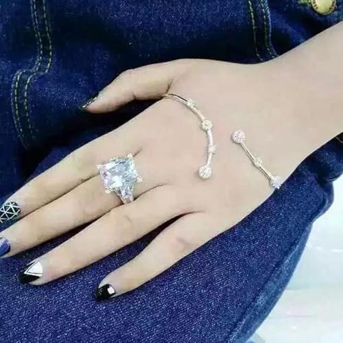 Gorgeous Lady Luxury Bright Cubic Zirconia Rings for Wedding Fashion Modern Finger Jewelry4