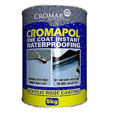 Cromapol Acrylic Waterproofing Coating Grey - 5 KG
