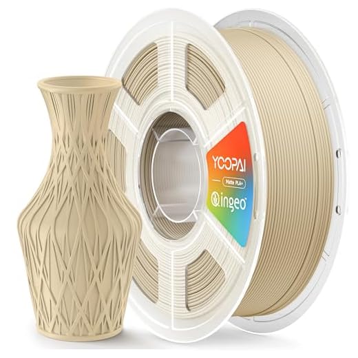 Matte PLA Plus Filament 1.75mm, Made with USA Material, Soft Matte Finish, Reduced Layer Lines, 1KG (2.2lbs) 3D Printer Filament, Dimensional Accuracy +/- 0.02 mm, Desert Tan