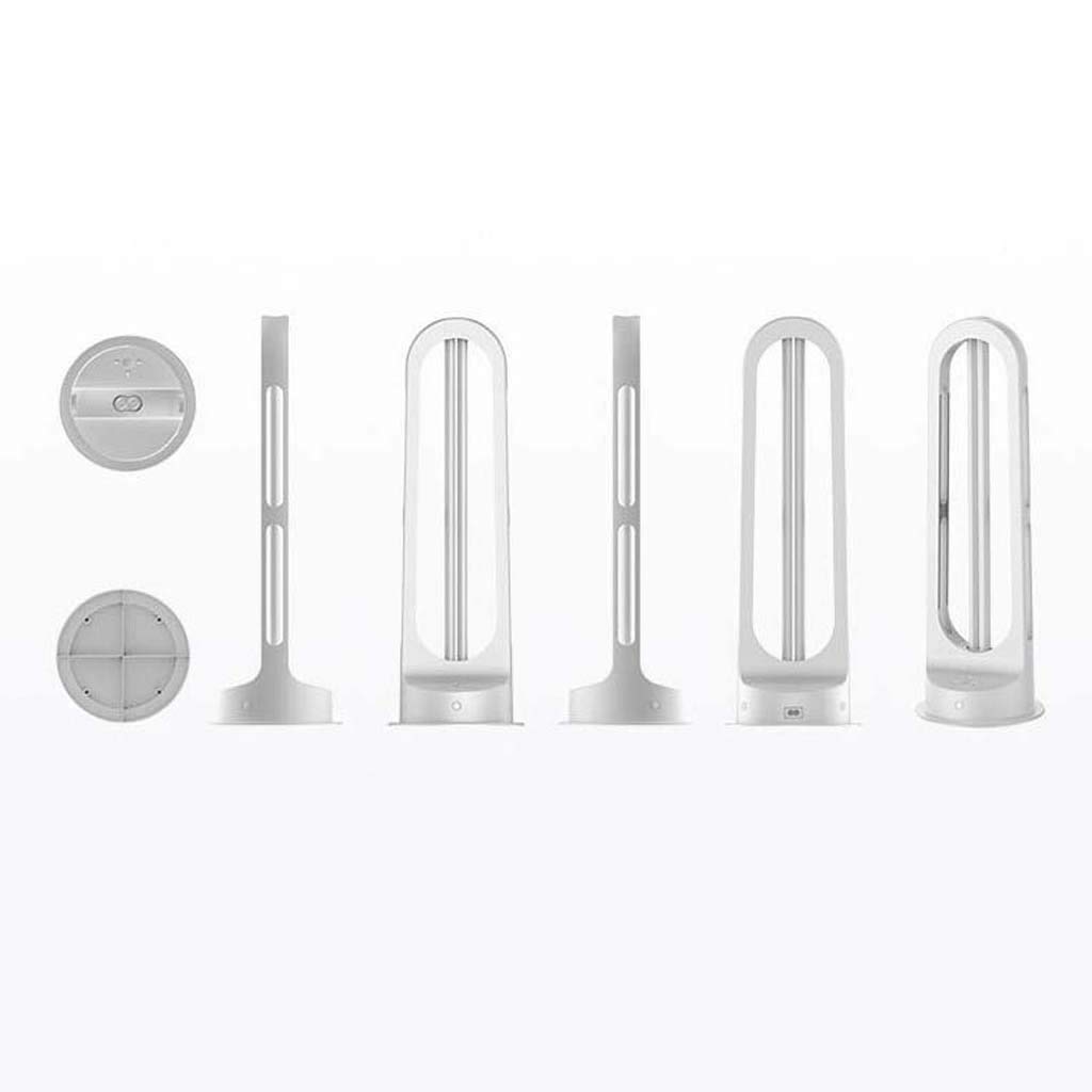 TJH Lámpara de desinfección UV de 55 vatios, lámpara de esterilización con ozono portátil y lámpara de eliminación de ácaros | Inducción del Cuerpo Humano-Protección de retardo 10S-con Control Remoto