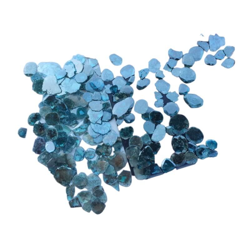 4-5 mm fasetowane plastry niebieskiego diamentu, piękny kawałek Polki z niebieskim diamentem, plastry niebieskiego diamentu na biżuterię (opcja od 0,5 ct do 2 ct) - VIC42, 4-5 MM
