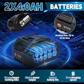 4 en 1 Perche Élagueuse Télescopique Électrique, 2 x 4000 mAh 6 Pouces Mini Tronçonneuse sans Fil, 45 mm Sécateur électrique vec Perche Secateur à Batterie Professionnel, Sécateur à élaguer électrique