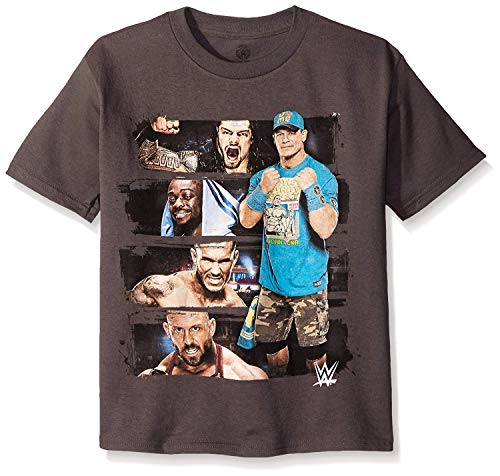 WWE Little Boys' John Cena T-Shirt Shirt, Charcoal, Medium-5/6